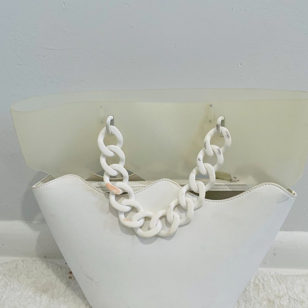 Charles & Keith Women's White Hand Bag - Picture 7 of 12